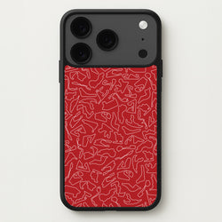Track Outlines Red Phone Case for iPhone 17 Pro