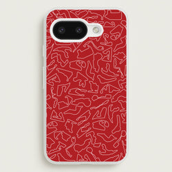 Track Outlines Red  - F1 Phone Case for Google Pixel 9a