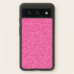 Track Outlines Pink  - F1 Phone Case for Google Pixel 8a