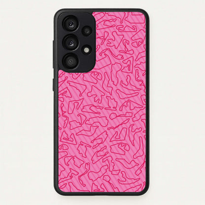 Track Outlines Pink  - F1 Phone Case for Galaxy A53