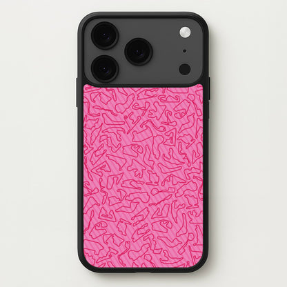 Track Outlines Pink Phone Case for iPhone 17 Pro