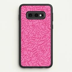Track Outlines Pink  - F1 Phone Case for Galaxy S10e