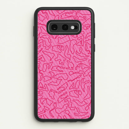 Track Outlines Pink  - F1 Phone Case for Galaxy S10e