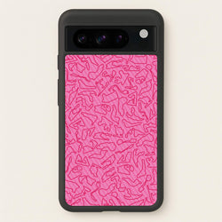 Track Outlines Pink  - F1 Phone Case for Google Pixel 8 Pro