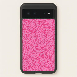 Track Outlines Pink  - F1 Phone Case for Google Pixel 6