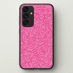 Track Outlines Pink  - F1 Phone Case for Galaxy A15