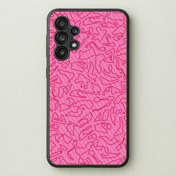 Track Outlines Pink  - F1 Phone Case for Galaxy A13