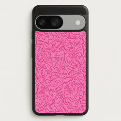 Track Outlines Pink  - F1 Phone Case for Google Pixel 9 / 9 Pro
