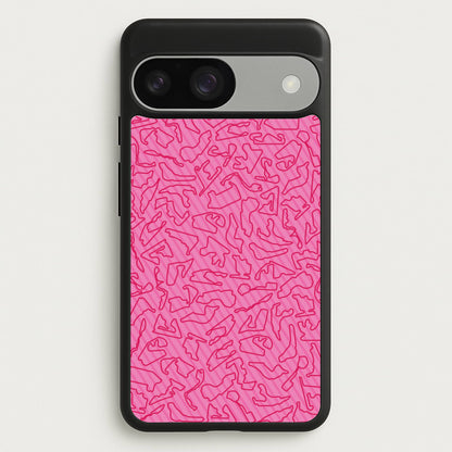 Track Outlines Pink  - F1 Phone Case for Google Pixel 9 / 9 Pro