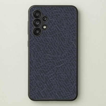 Track Outlines Gray  - F1 Phone Case for Galaxy A13