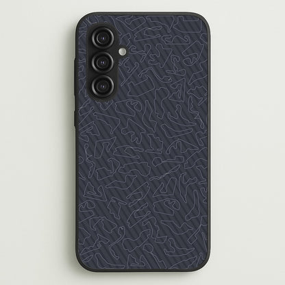 Track Outlines Gray  - F1 Phone Case for Galaxy S23FE