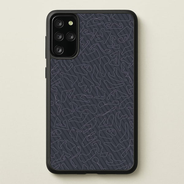 Track Outlines Gray  - F1 Phone Case for Galaxy S20 Plus
