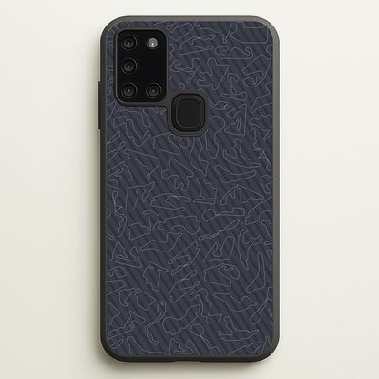 Track Outlines Gray  - F1 Phone Case for Galaxy A21s