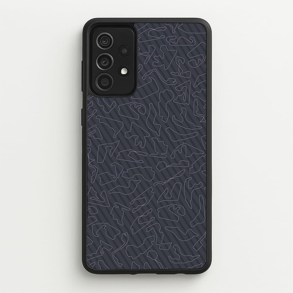 Track Outlines Gray  - F1 Phone Case for Galaxy A52 / A52s