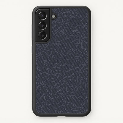 Track Outlines Gray  - F1 Phone Case for Galaxy S21