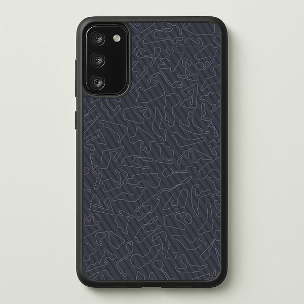 Track Outlines Gray  - F1 Phone Case for Galaxy S20FE