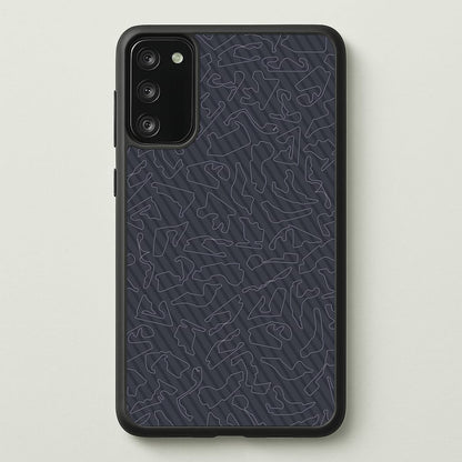 Track Outlines Gray  - F1 Phone Case for Galaxy A41