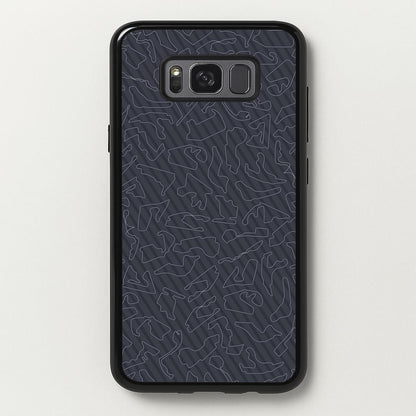 Track Outlines Gray  - F1 Phone Case for Galaxy S8