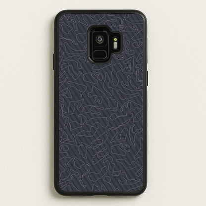 Track Outlines Gray  - F1 Phone Case for Galaxy S9