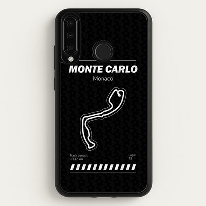 Monte Carlo Circuit  - F1 Phone Case for Huawei P30 Lite