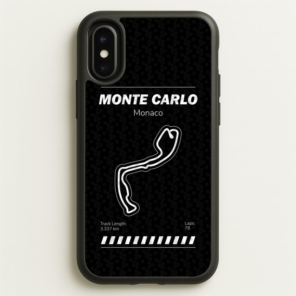 Monte Carlo Circuit  - F1 Phone Case for iPhone X / XS