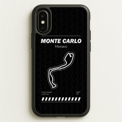 Monte Carlo Circuit  - F1 Phone Case for iPhone X / XS