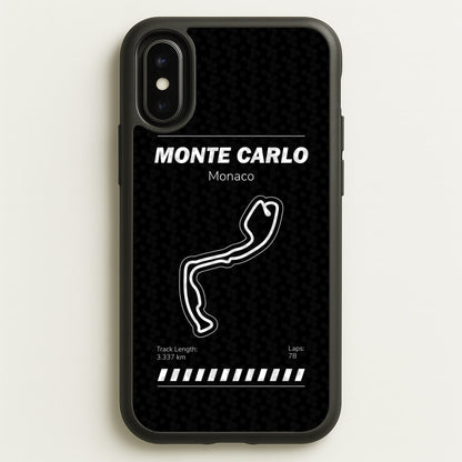 Monte Carlo Circuit  - F1 Phone Case for iPhone X / XS