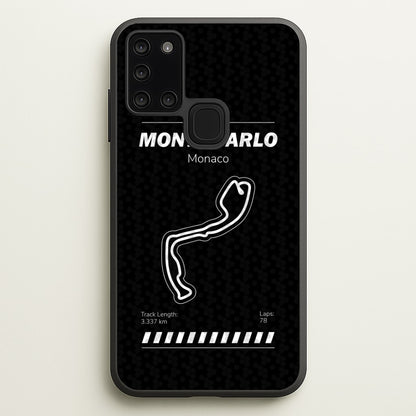 Monte Carlo Circuit  - F1 Phone Case for Galaxy A21s