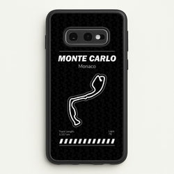 Monte Carlo Circuit  - F1 Phone Case for Galaxy S10e