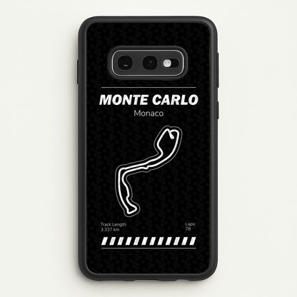 Monte Carlo Circuit  - F1 Phone Case for Galaxy S10e