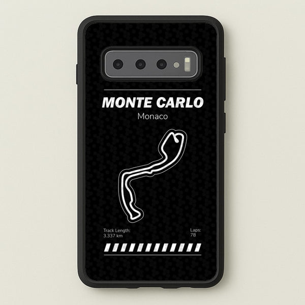 Monte Carlo Circuit  - F1 Phone Case for Galaxy S10