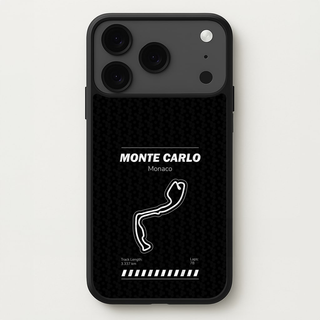 Monte Carlo Circuit Phone Case for iPhone 17 Pro