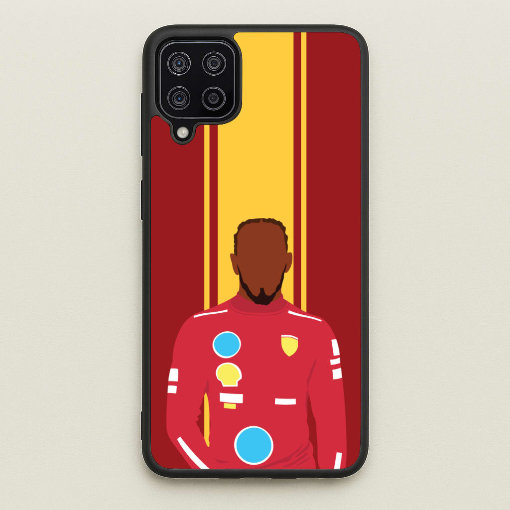 Hamilton In Red  - F1 Phone Case for Galaxy A12