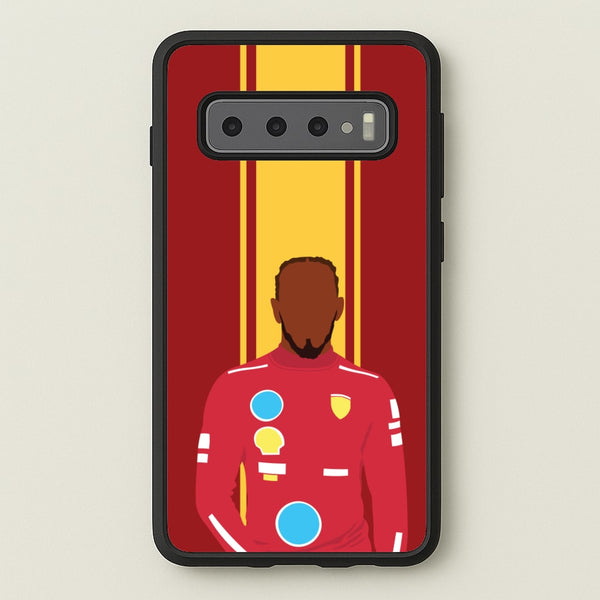 Hamilton In Red  - F1 Phone Case for Galaxy S10