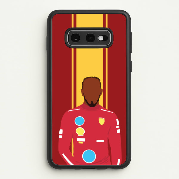 Hamilton In Red  - F1 Phone Case for Galaxy S10e