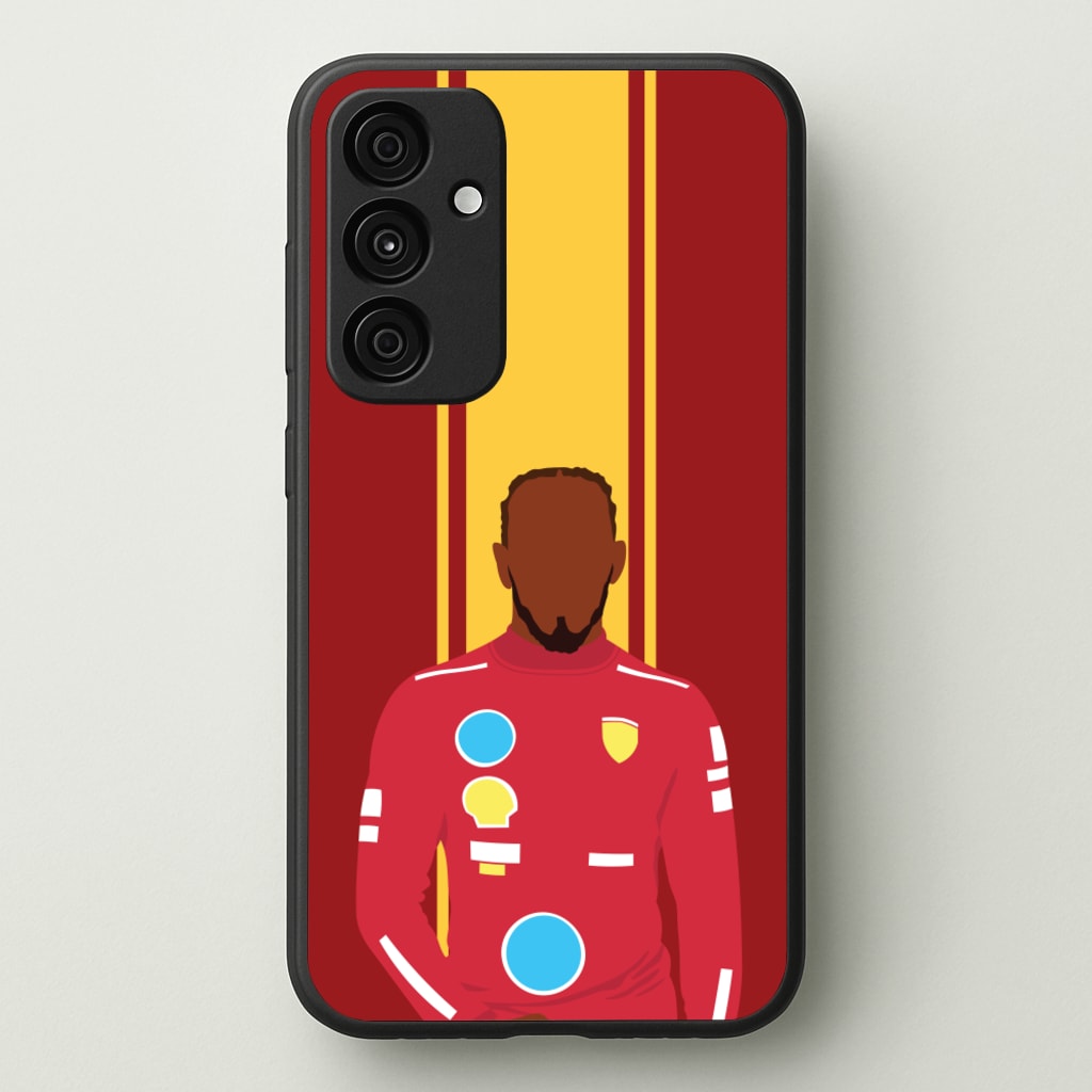 Hamilton In Red  - F1 Phone Case for Galaxy A35