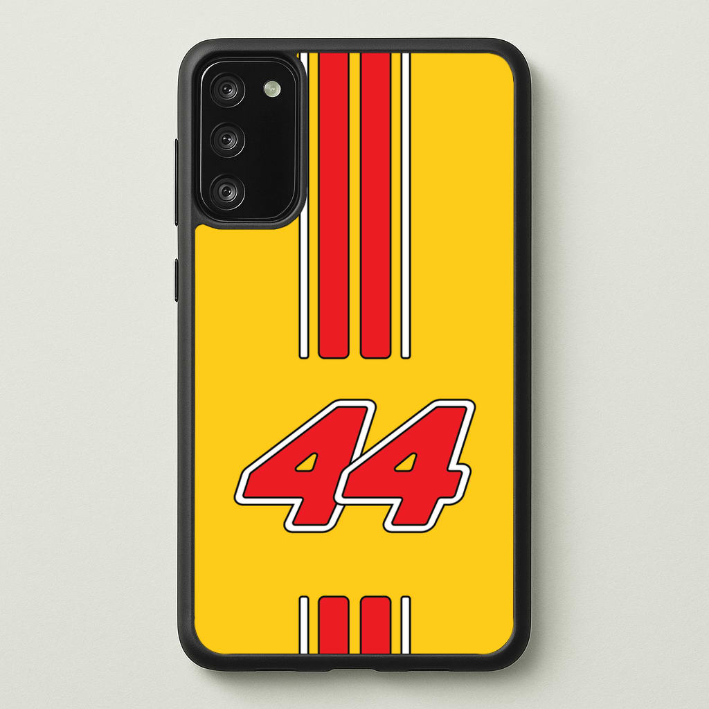 Retro Yellow And Red Hamilton  - F1 Phone Case for Galaxy S20