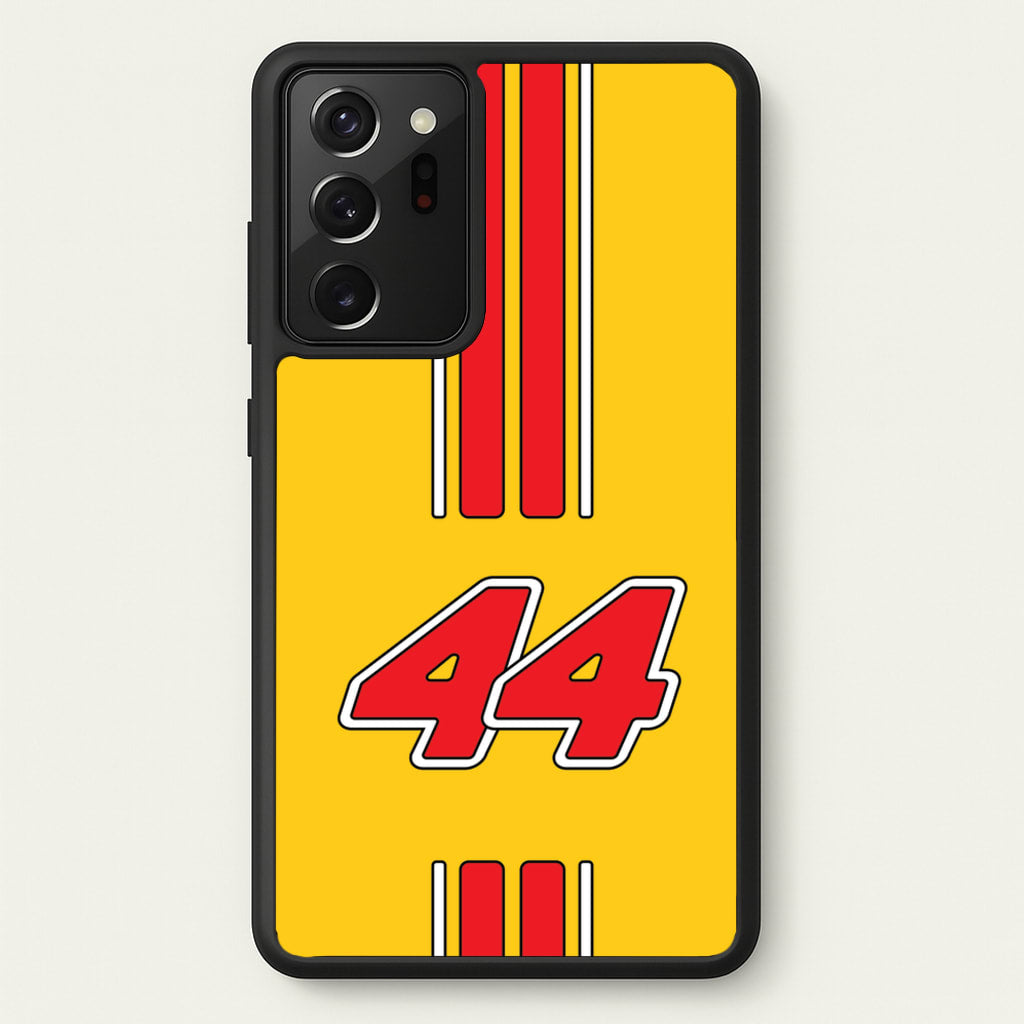 Retro Yellow And Red Hamilton  - F1 Phone Case for Galaxy Note 20 Ultra