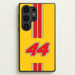 Retro Yellow And Red Hamilton  - F1 Phone Case for Galaxy S25 Ultra