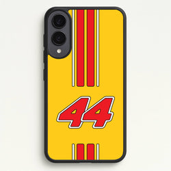 Retro Yellow And Red Hamilton  - F1 Phone Case for Galaxy S25 Edge