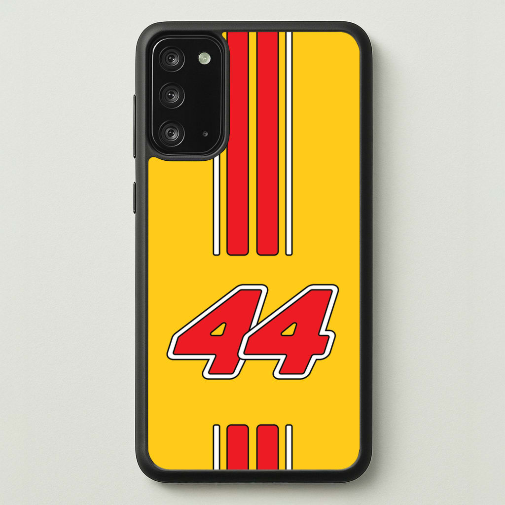 Retro Yellow And Red Hamilton  - F1 Phone Case for Galaxy Note 20