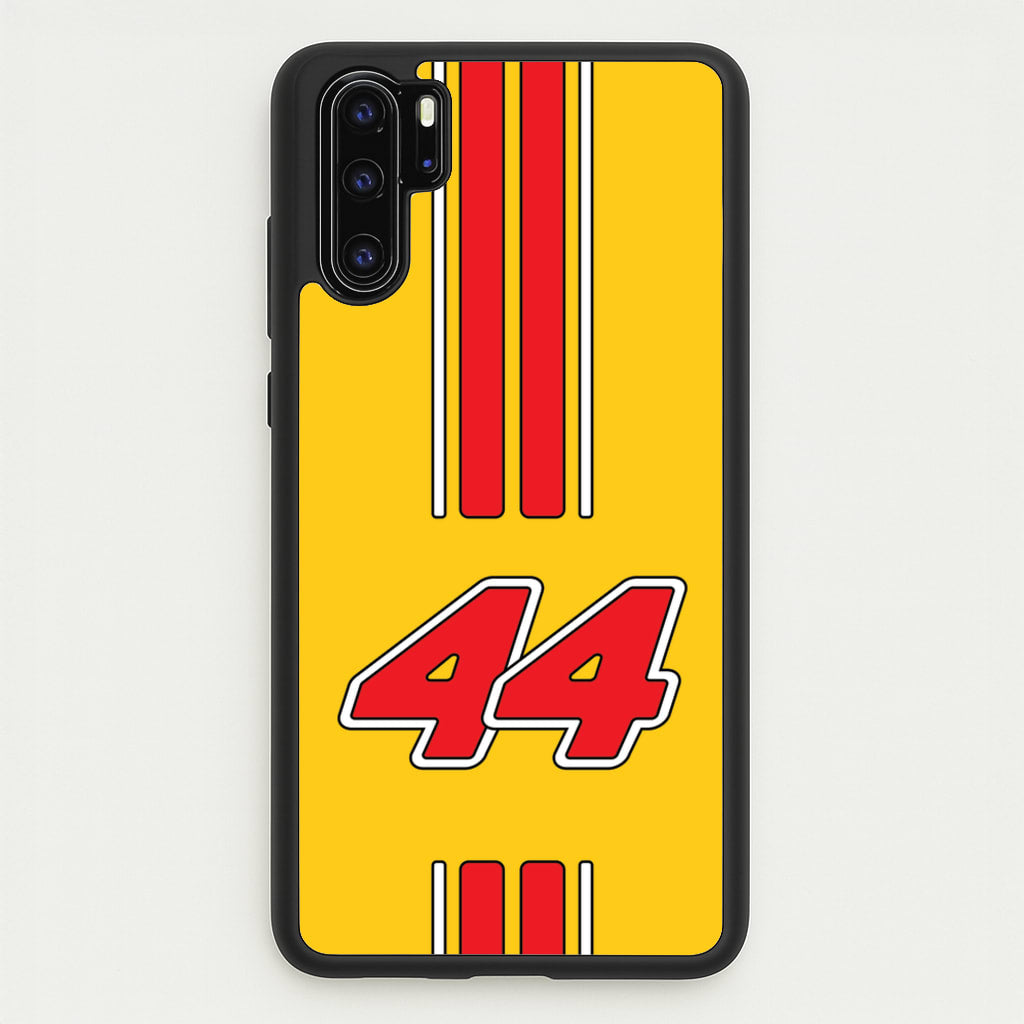 Retro Yellow And Red Hamilton  - F1 Phone Case for Huawei P30 Pro