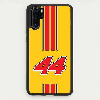 Retro Yellow And Red Hamilton  - F1 Phone Case for Huawei P30 Pro