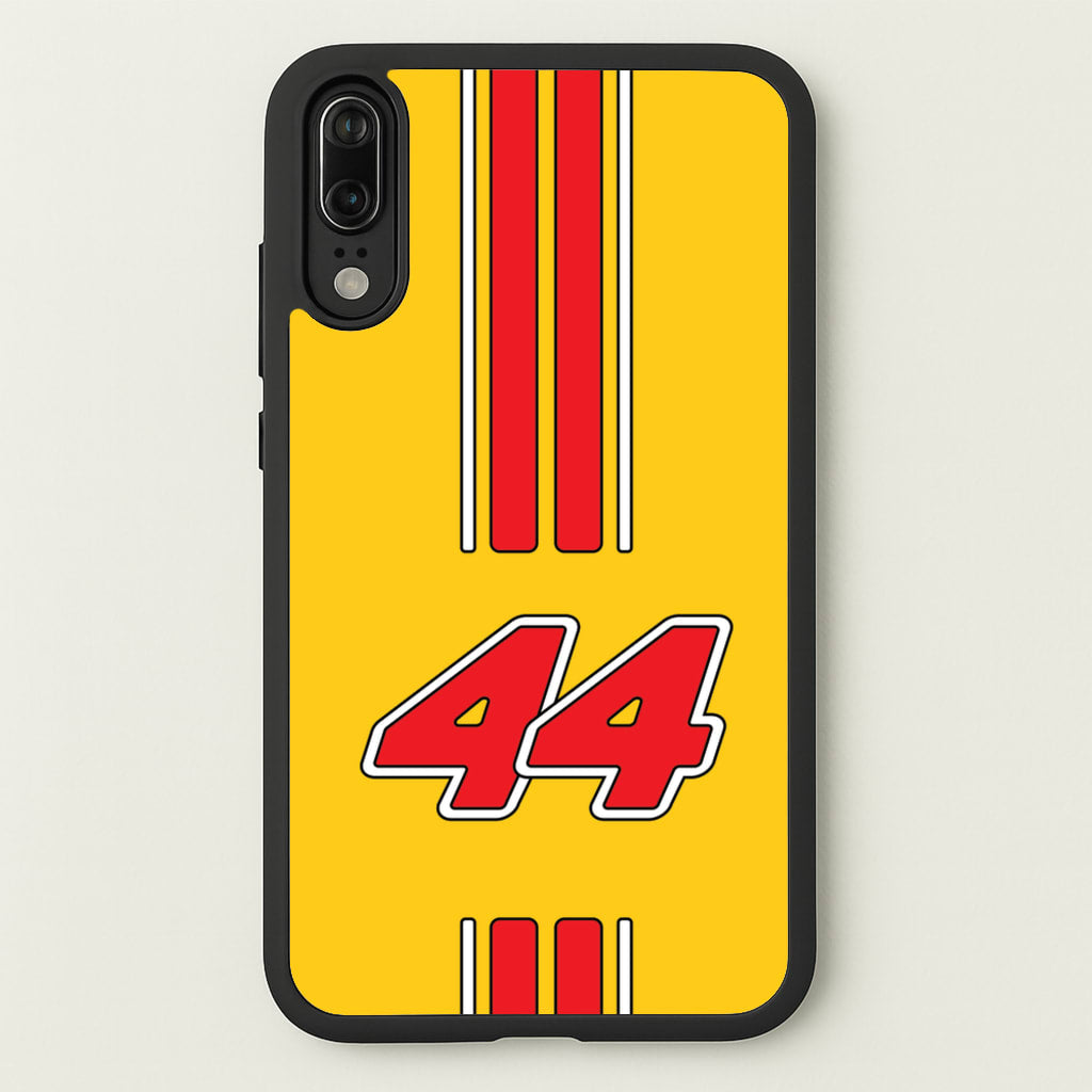 Retro Yellow And Red Hamilton  - F1 Phone Case for Huawei P20