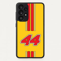 Retro Yellow And Red Hamilton  - F1 Phone Case for Galaxy A53