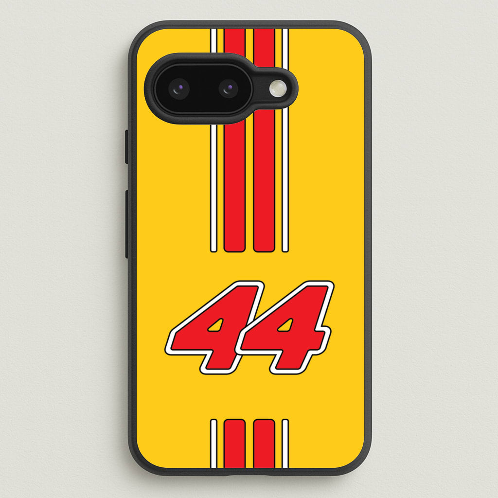 Retro Yellow And Red Hamilton  - F1 Phone Case for Google Pixel 9a