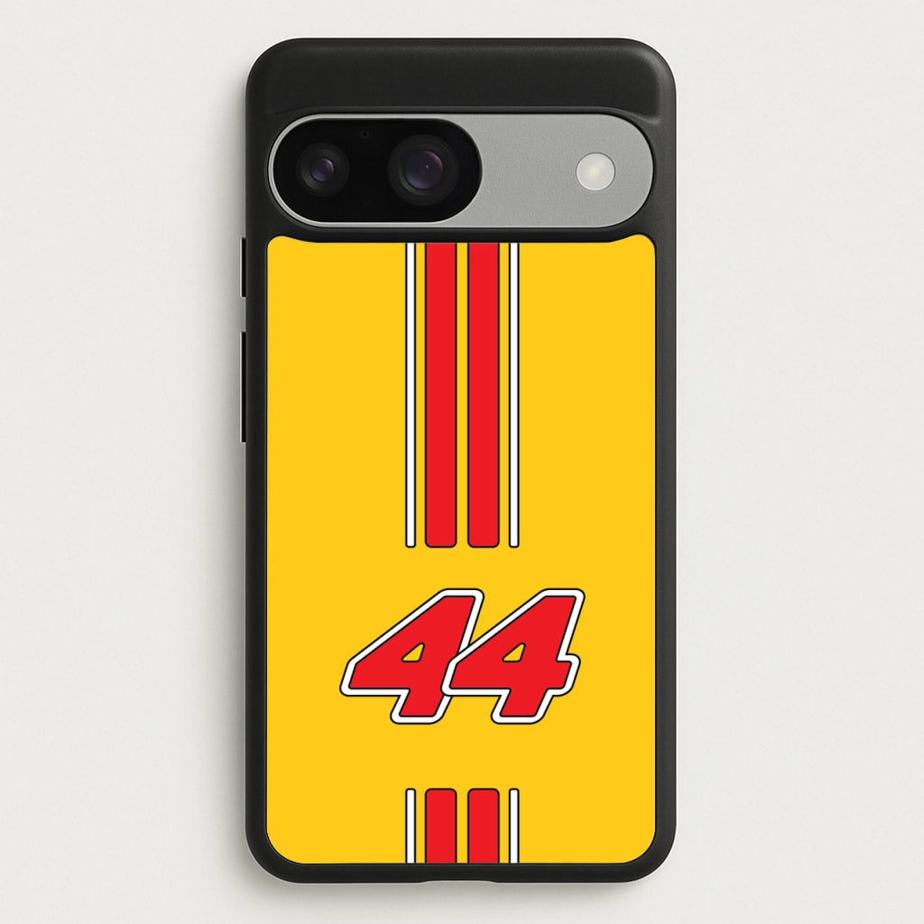 Retro Yellow And Red Hamilton  - F1 Phone Case for Google Pixel 9 / 9 Pro