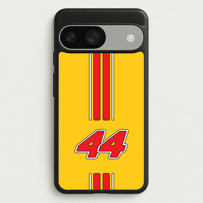 Retro Yellow And Red Hamilton  - F1 Phone Case for Google Pixel 9 / 9 Pro
