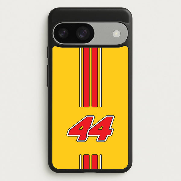 Retro Yellow And Red Hamilton  - F1 Phone Case for Google Pixel 9 / 9 Pro