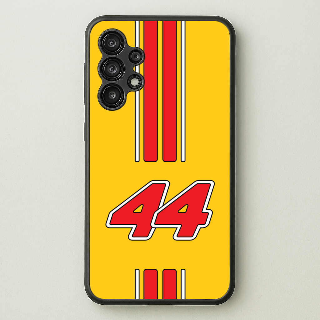 Retro Yellow And Red Hamilton  - F1 Phone Case for Galaxy A13